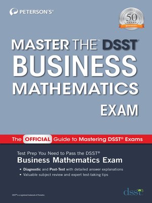 cover image of Master the DSST Business Mathematics Exam